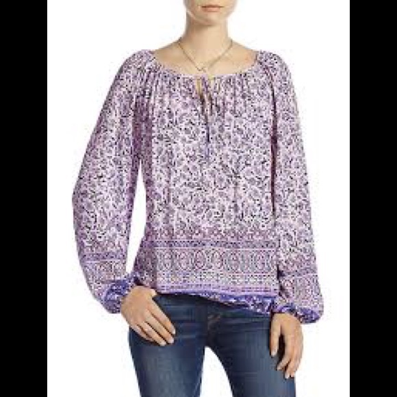 Lucky Brand Tops - LUCKY BRAND Purple Boho Style Top, Size Medium